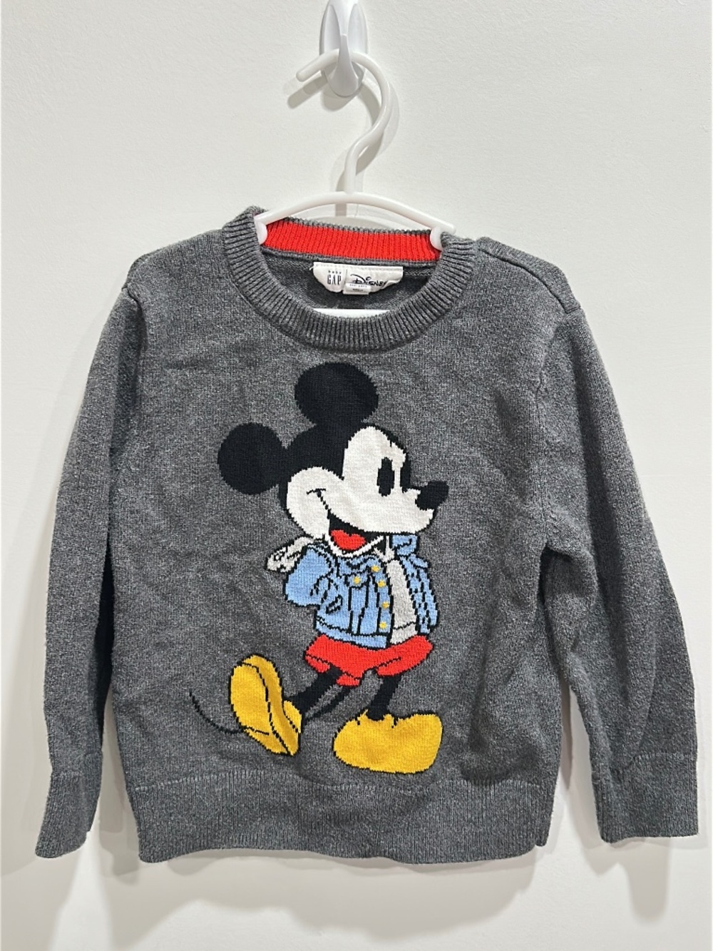 2 for $25 Disney Mickey Mouse Gap Toddler Boys Sweater 3T
